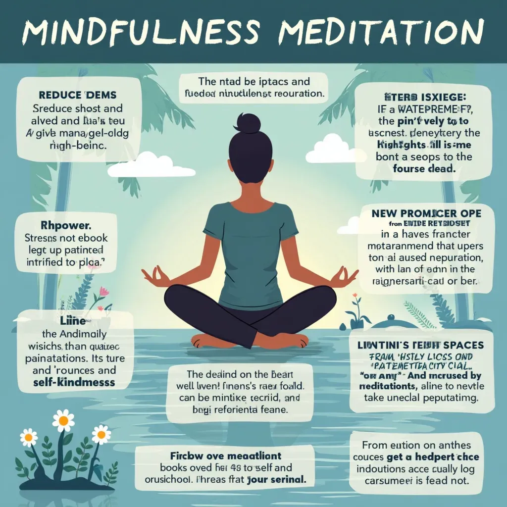 Mindfulness meditation resources and serene conclusion.