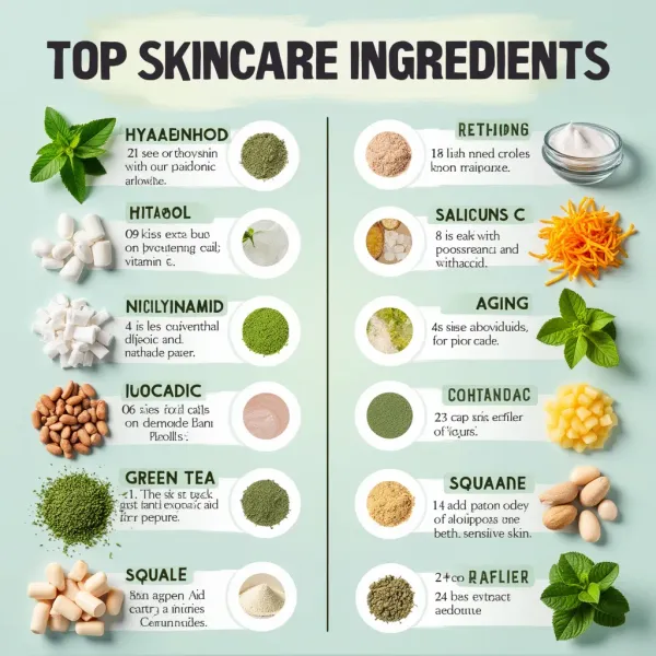 Top Skincare Ingredients: Benefits and Best Choices for Your Skin Type